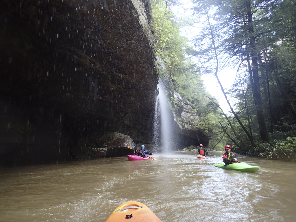 Very pleasant scenery keeps you occupied while heading down the moving