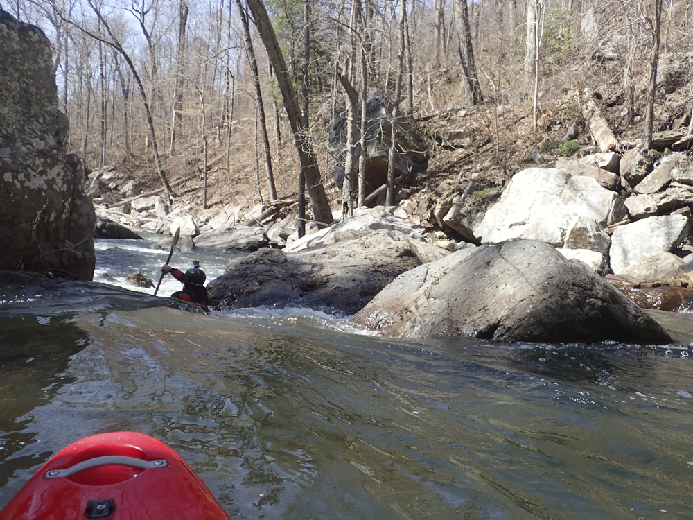 Little Bryant Creek This little creek enters on the right immediately below, and then the name