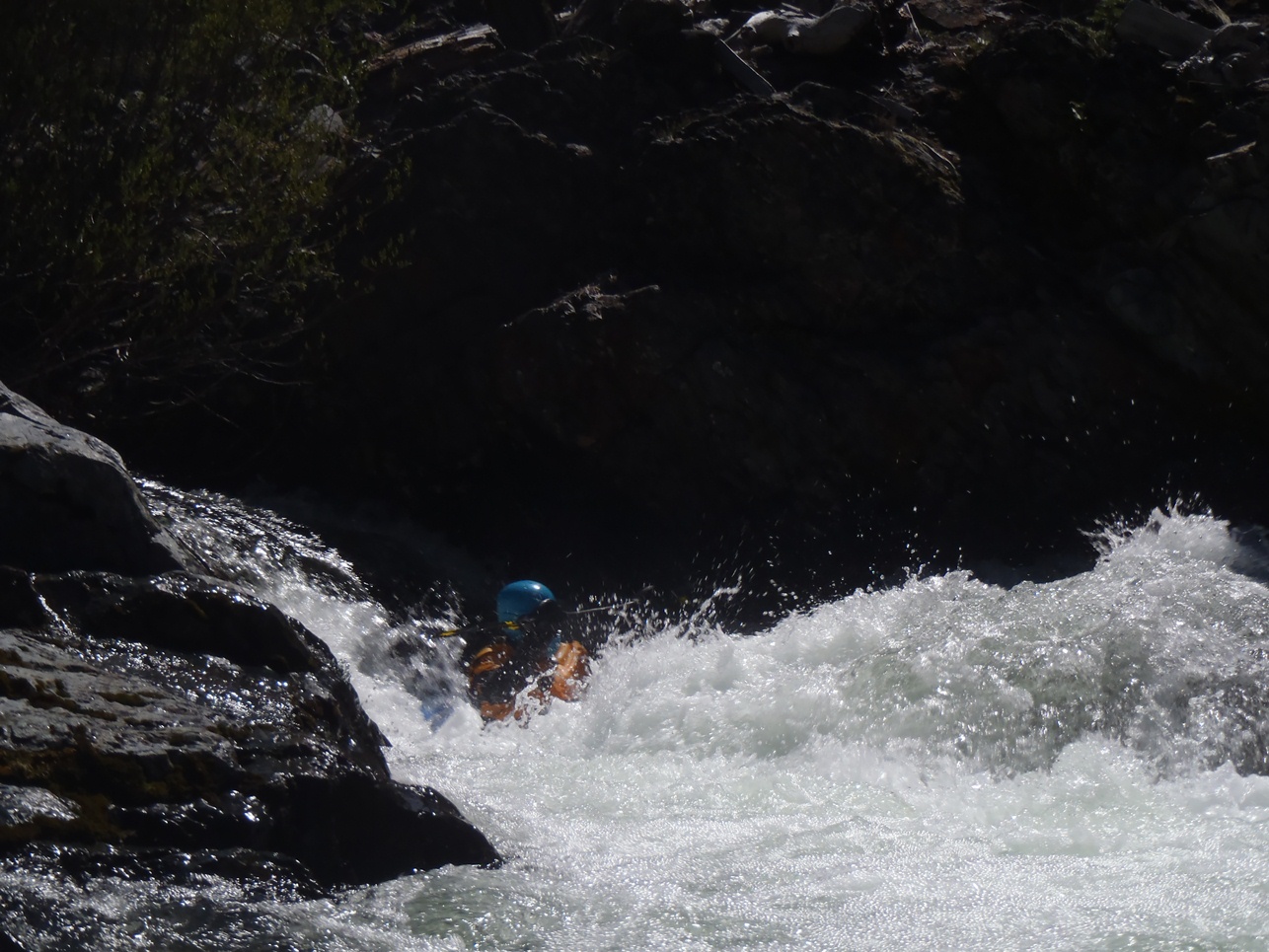 Bed Rock Continues with a few fun boofs, slides, and ledges.