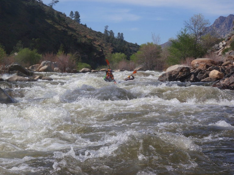 Class IV. One fun class IV rapid leads you to the end of the run.