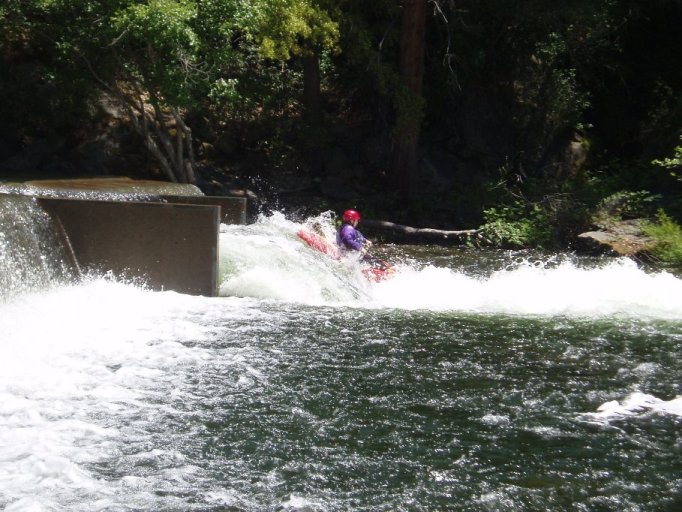 First Rapid (II+). The first rapid was a little chute on the left, easy