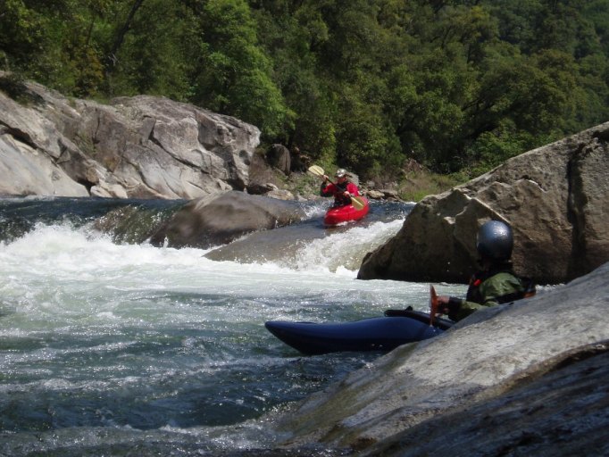 Boof or Slide (III). Two clean choices exist, on the left channel is a