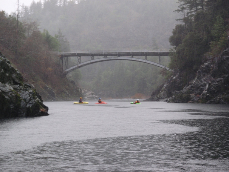 The remainder is flat paddle out.
